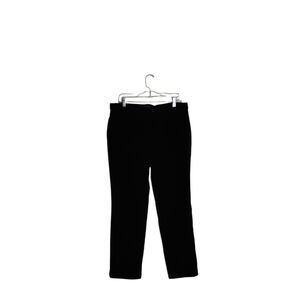 Talbots Black Corduroy Women's 12 Black High Rise Curvy Straight Leg Pant